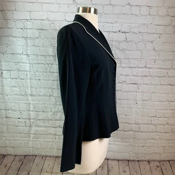 LAFAYETTE 148 Black Suit Jacket Petite 4 - Picture 2 of 8